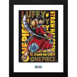 licence : One Piece produit : Poster encadré "Luffy à Wano Artwork" marque : GB Eye
