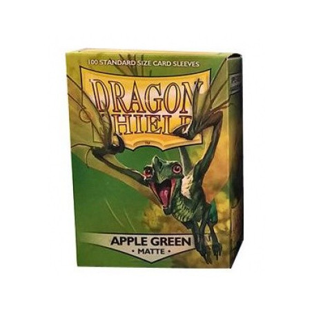 Dragon Shield Standaard Hoezen - Mat Appelgroen (100 Mouwen)