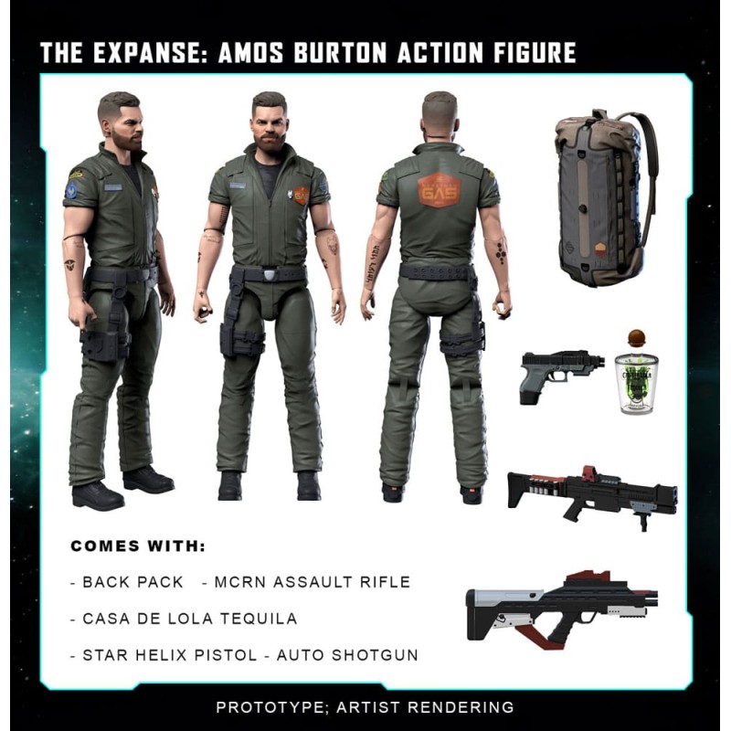 The Expanse figurine Amos Burton 20 cm | 0850048317307