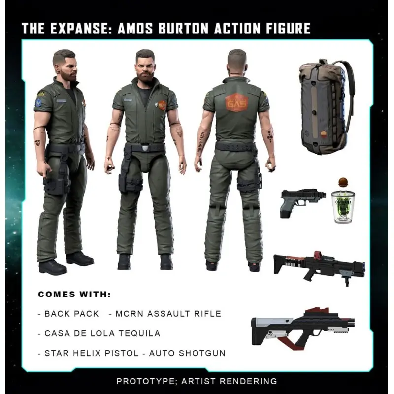 The Expanse figurine Amos Burton 20 cm | 0850048317307