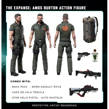 The Expanse figurine Amos Burton 20 cm | 0850048317307