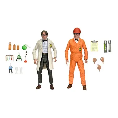 TMNT II: The Secret of the Ooze 2-Pack figurines Lab Coat Professor Perry and Hazmat Suit Professor Perry 18 cm | 0634482543269