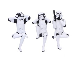 Stormtrooper figurines Three Wise Sitting Stormtroopers 11 cm