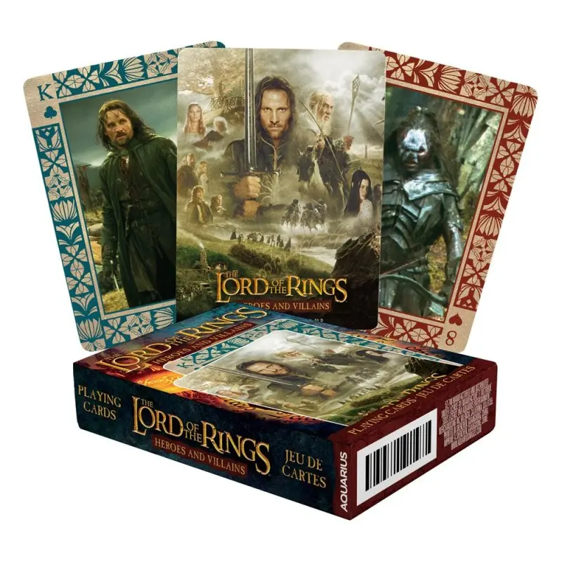 Le Seigneur des Anneaux jeu de cartes à jouer Heroes and Villains | 0840391145894