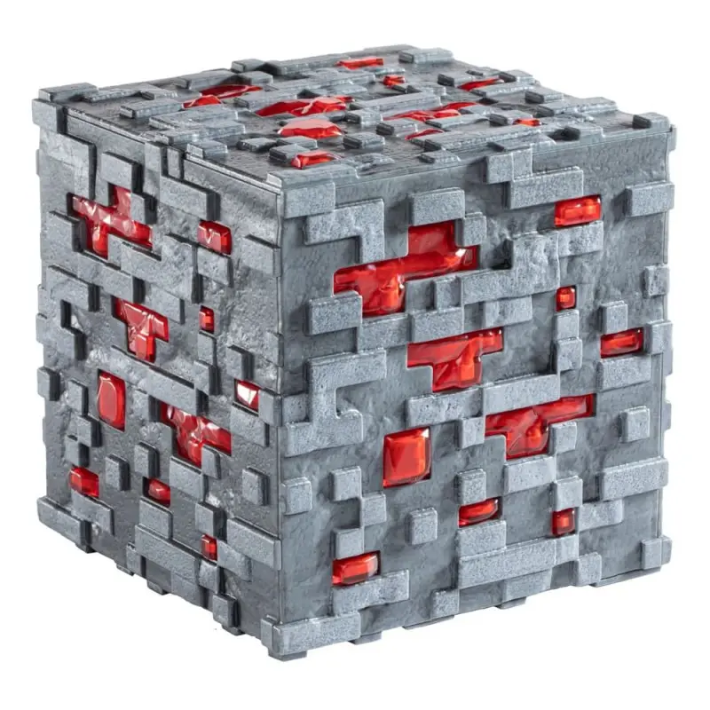 Minecraft réplique Illuminating Redstone Ore Cube 10 cm | 0849421009465