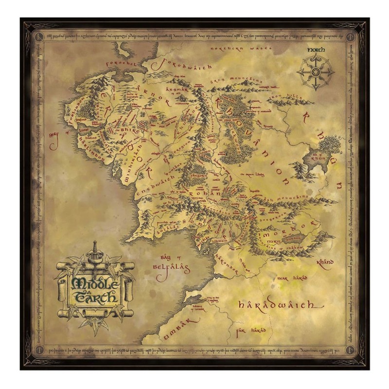 Le Seigneur des Anneaux Puzzle Middle Earth (1000 pièces) | 0849421009137