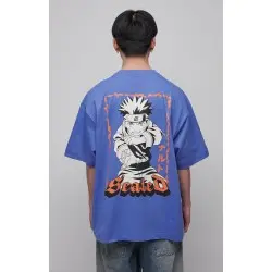 Naruto Shippuden T-Shirt Graphic Blue (L) | 8718526549171