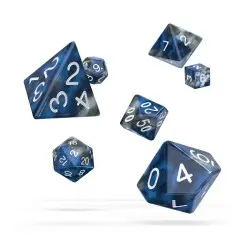 Oakie Doakie Dice dés RPG-Set Gemidice - Liquid Steel (7)