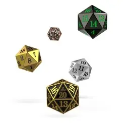 Oakie Doakie Dice set dés Spindown D20 Metal (5)