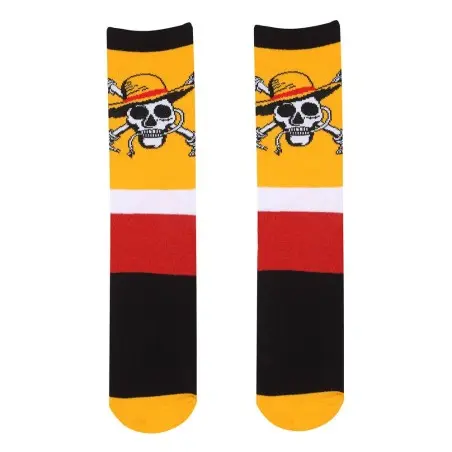 One Piece chaussettes Cross Bones S-M | 5056688584825