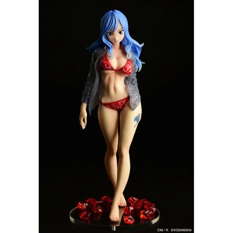 Fairy Tail statuette 1/6 Jubia Lokser Gravure_Stylesee-through wet shirt Red Bikini!! 25 cm | 4560321854646