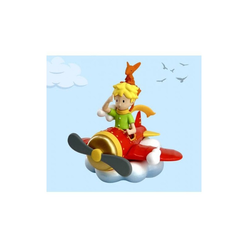 Le Petit Prince figurine Le Petit Prince et le renard en avion 7 cm | 3521320404530