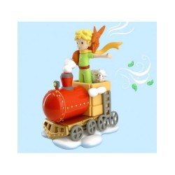 Le Petit Prince figurine Le Petit Prince et ses amis dans le train 8 cm