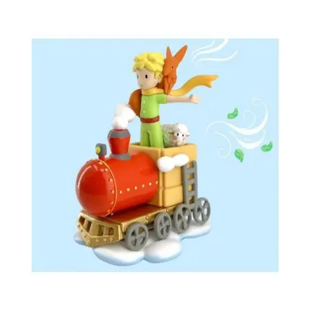 Le Petit Prince figurine Le Petit Prince et ses amis dans le train 8 cm | 3521320404554