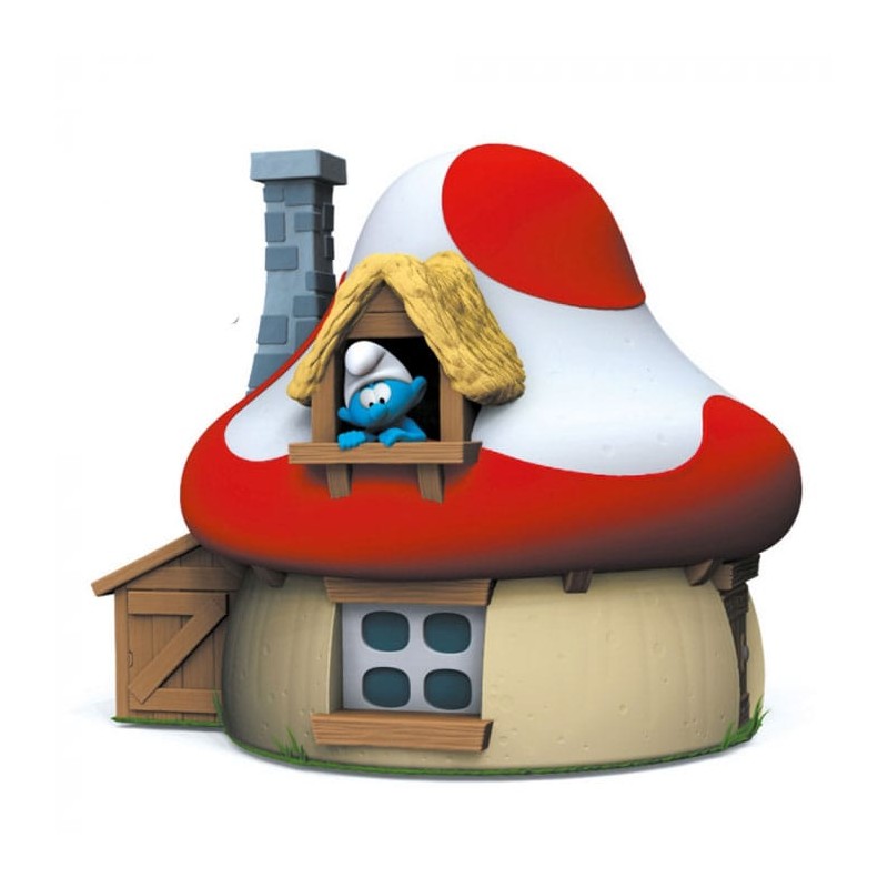 Les Schtroumpfs tirelire PVC Mushroom House