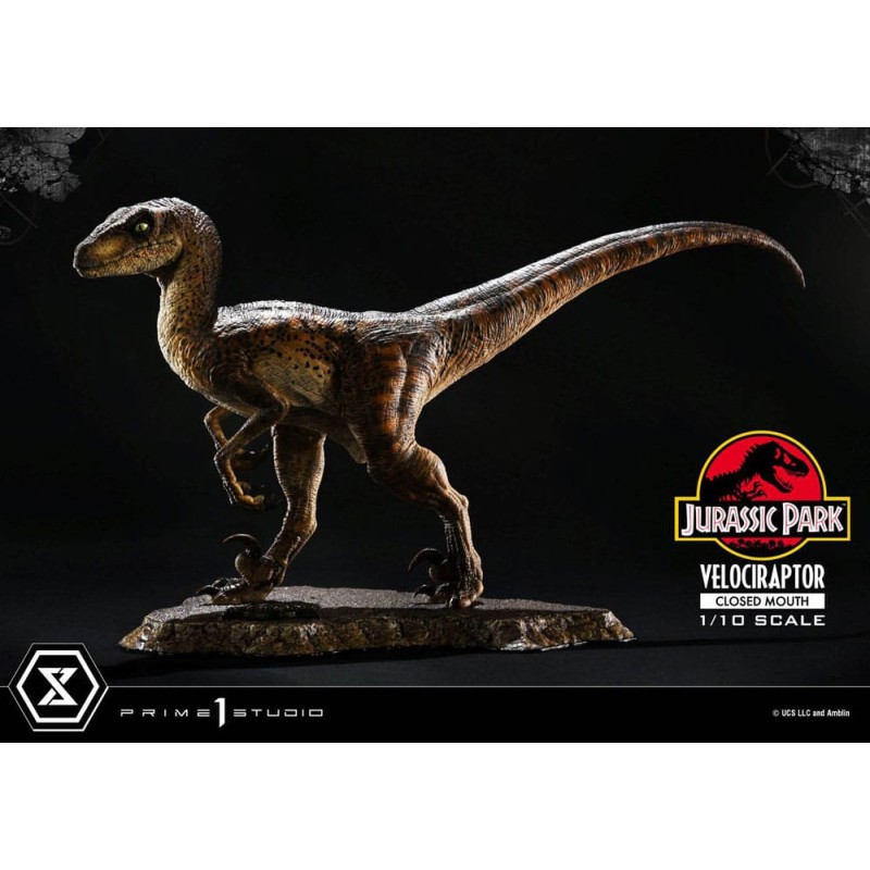 Jurassic Park statuette Prime Collectibles 1/10 Velociraptor Closed Mouth 19 cm | 4582647120038