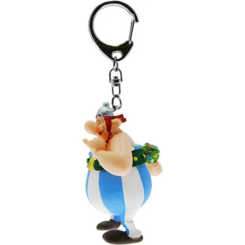 Asterix porte-clés Obelix avec des fleurs 13 cm | 3521320604299