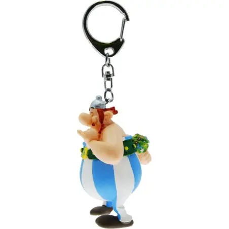 Asterix porte-clés Obelix avec des fleurs 13 cm | 3521320604299