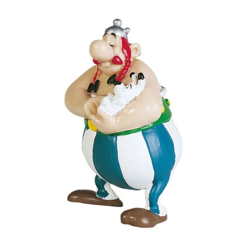 Astérix figurine Obelix tenant Idéfix 8 cm | 3521320605029