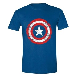 Marvel T-Shirt Captain America Cracked Shield (S)