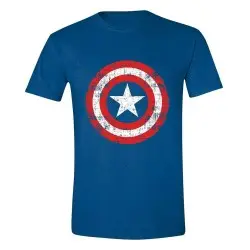 Marvel T-Shirt Captain America Cracked Shield (S)