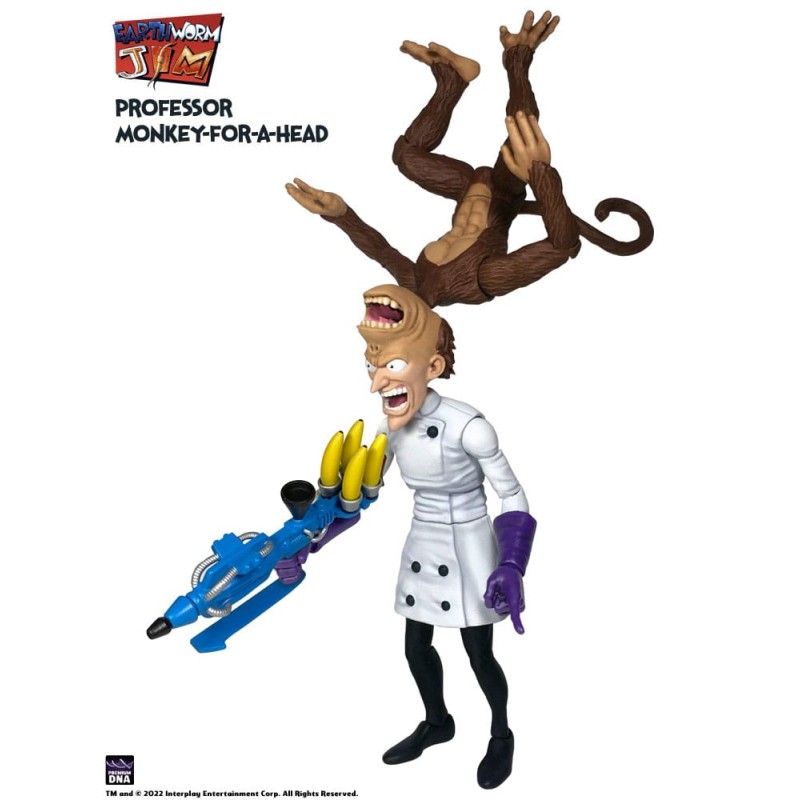 Earthworm Jim figurine Wave 1: Professor Monkey-For-A-Head 28 cm