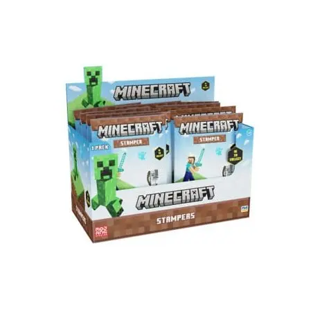 Minecraft assortiment tampon 6 cm (24) | 7290120510968