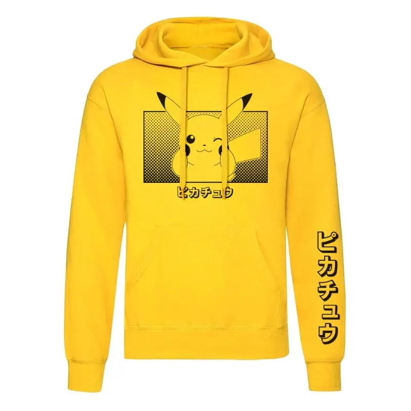 Pokemon sweater à capuche Pikachu Katakana (S) | 5056688554934