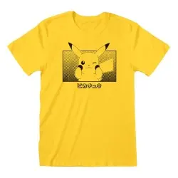 Pokemon T-Shirt Pikachu Katakana (M) | 5056688554996