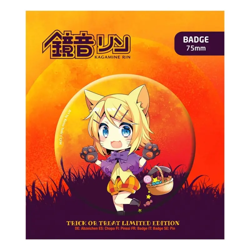 Hatsune Miku pin Halloween Limited Edition Kagamine Rin  | 6430063312774