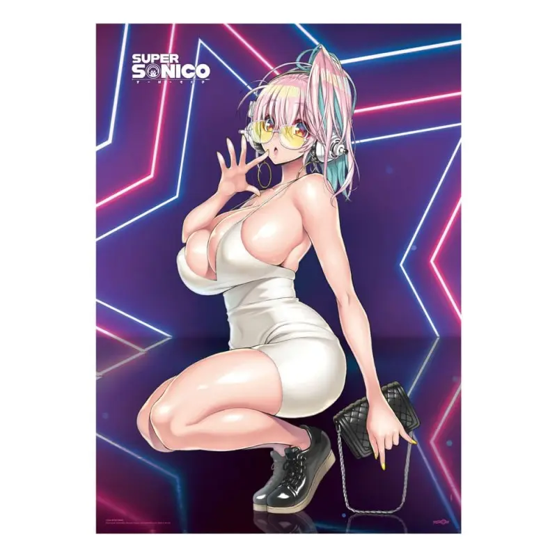 Super Sonico Fabric Poster Super Star 84 x 118 cm | 6430063311579