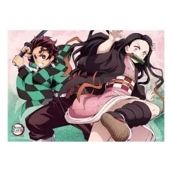 Demon Slayer: Kimetsu no Yaiba Fabric Poster Tanjiro And Nezuko 84 x 118 cm | 6430063312613