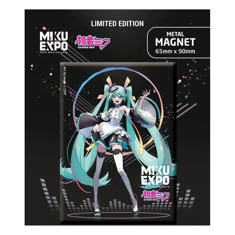 Hatsune Miku aimant Miku Expo 10th Anniversary Art by Iwato Ver. Limited Edition   | 6430063312101