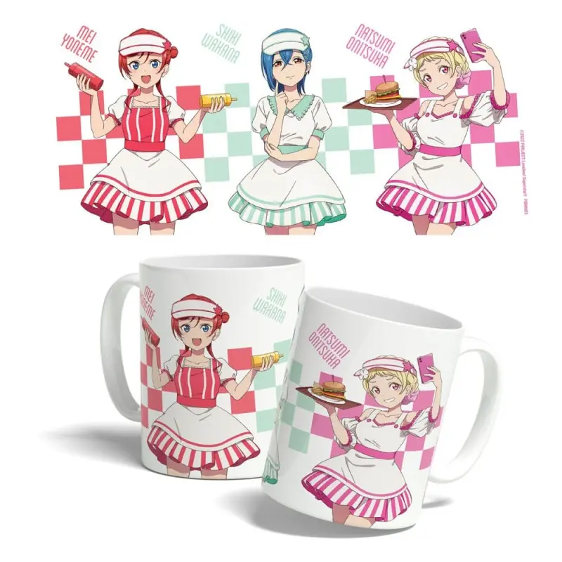 Love Live! Superstar!! mug American Diner Mei, Shiki, Natsumi 325 ml | 6430063311524