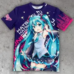 Hatsune Miku T-Shirt Expressive Vibes (L) | 6430063311470