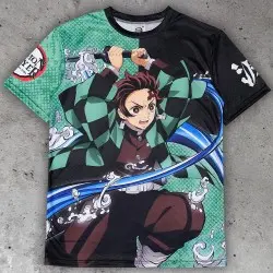 Demon Slayer: Kimetsu no Yaiba T-Shirt Tanjiro Kamado  (L)