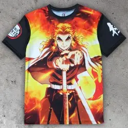 Demon Slayer: Kimetsu no Yaiba T-Shirt Kyojuro Rengoku  (L) | 6430063312682