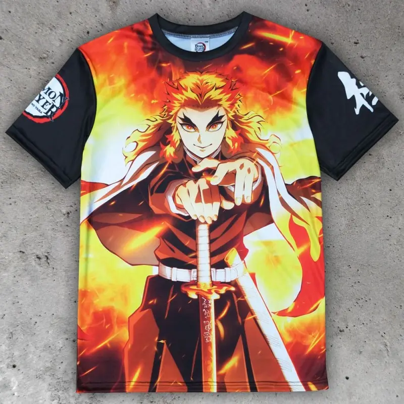 Demon Slayer: Kimetsu no Yaiba T-Shirt Kyojuro Rengoku  (M) | 6430063312675