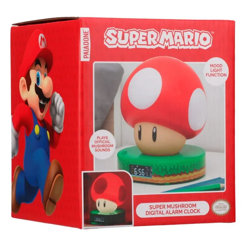 Super Mario réveil lumineux Super Mushroom | 5055964792503