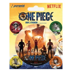 One Piece pack de 10 stickers vinyle Straw Hat Crew 