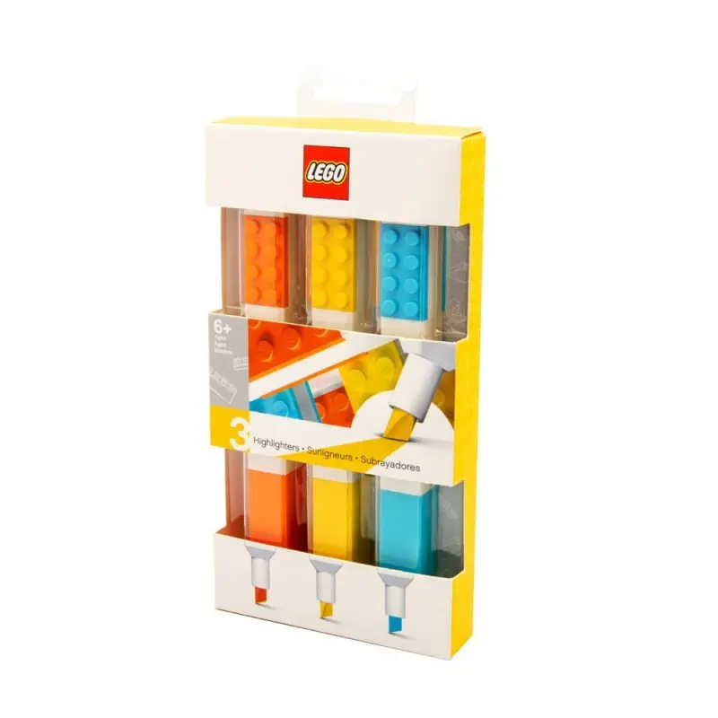 LEGO pack 3 surligneurs Bricks | 4895028516857