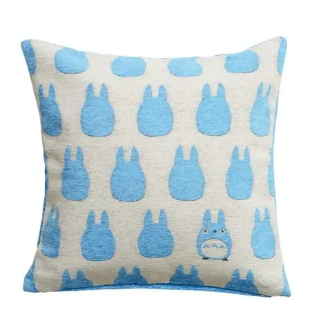 Mon voisin Totoro oreiller Silhouette Totoro Bleu 45 x 45 cm  | 4992272743098