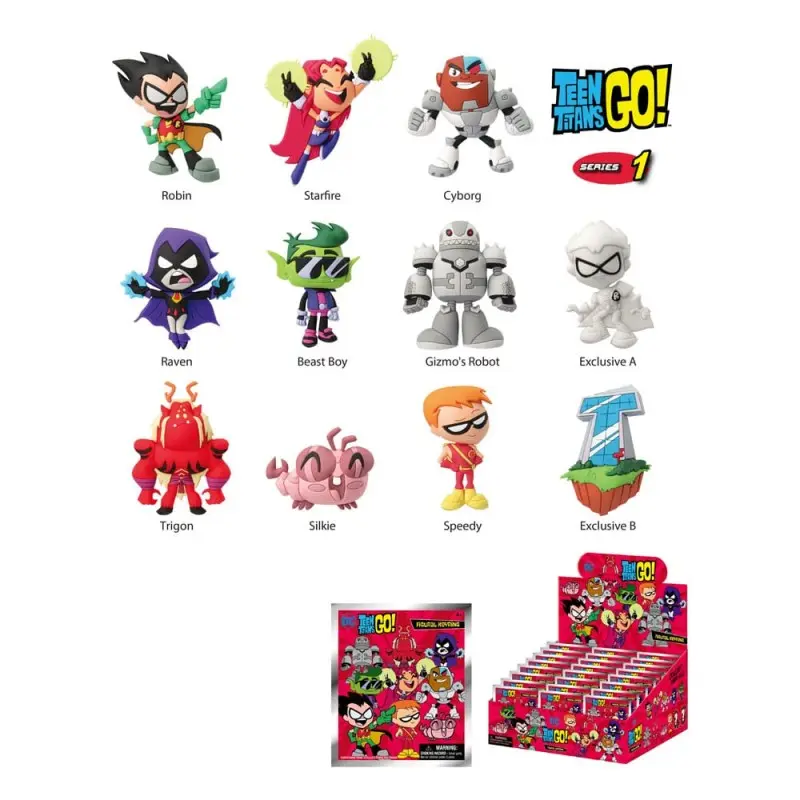 Teen Titans Go! présentoir porte-clés sac à dos 3DSeries 01 (24) | 0077764456701