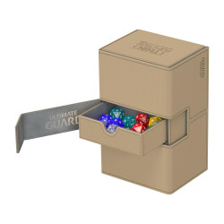 produit : boîte pour cartes Twin Flip n Tray Deck Case 160+ taille standard XenoSkin Sable marque : Ultimate Guard