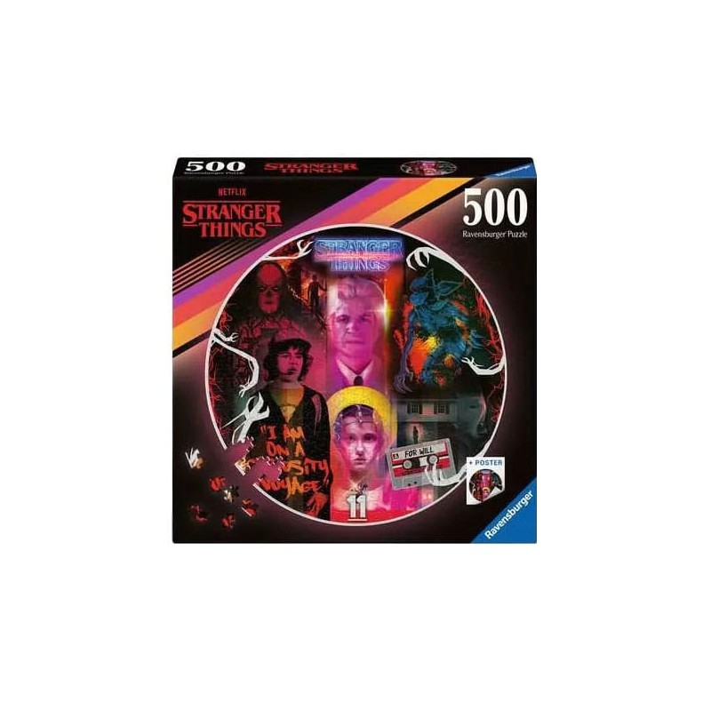 Stranger Things puzzle rond Friends Don't Lie (500 pièces)