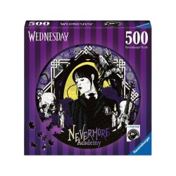 Wednesday puzzle rond Nevermore Academy (500 pièces)