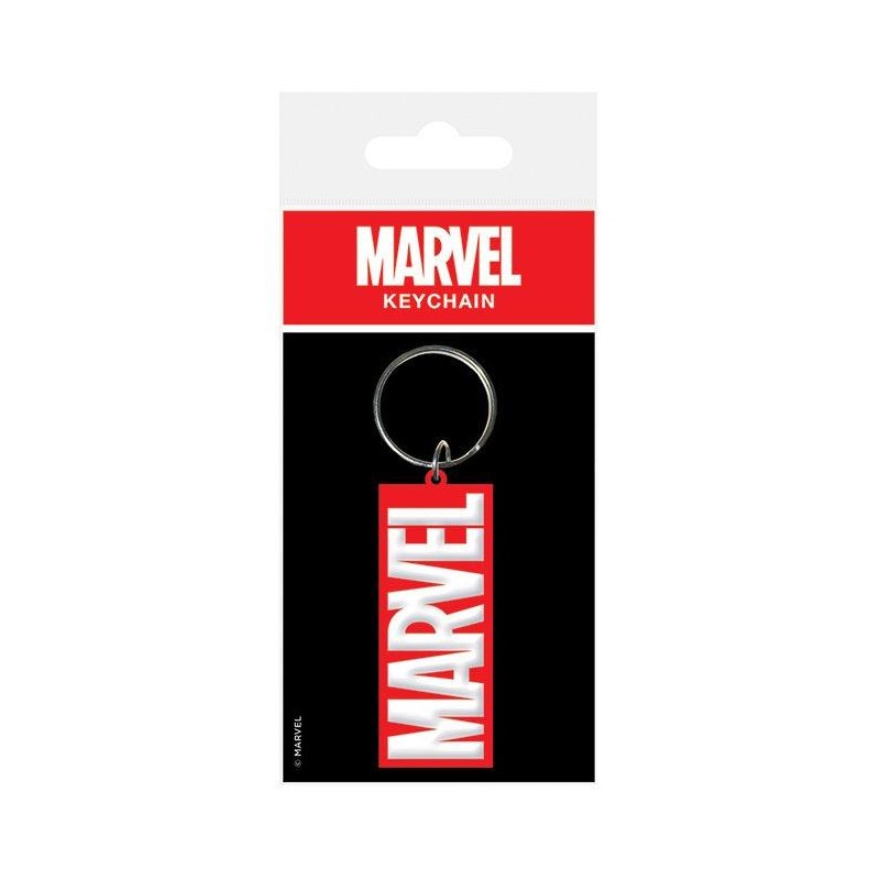 Marvel Comics porte-clés caoutchouc Logo 6 cm