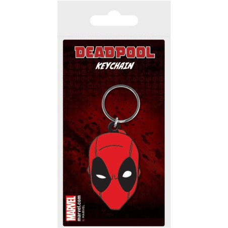 Marvel Comics porte-clés caoutchouc Deadpool Face 6 cm