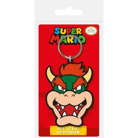 Super Mario porte-clés caoutchouc Bowser 6 cm | 5050293387031