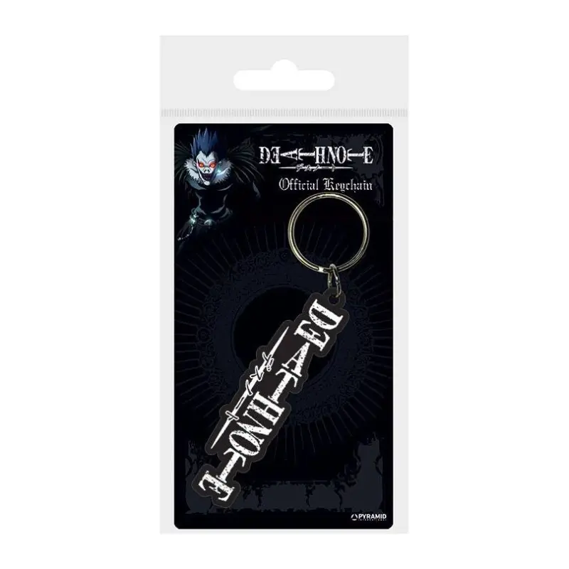 Death Note porte-clés caoutchouc Logo 6 cm | 5050293388779